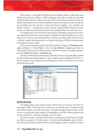 S E G R E D O S  DO G O O G L E