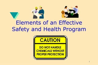 Elements of an Effective Safety and Health Program 