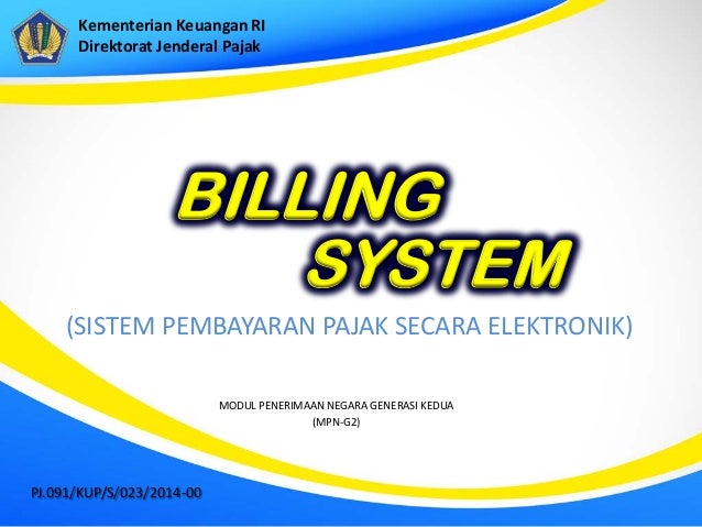 S Kup 023 14 00 Billing System 2014 Pajak