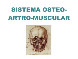 SISTEMA OSTEO- ARTRO-MUSCULAR 