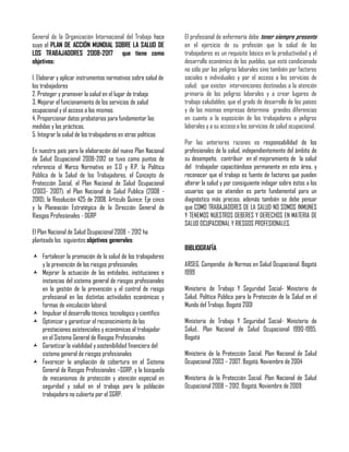 Salud Ocupacional y sus componentes