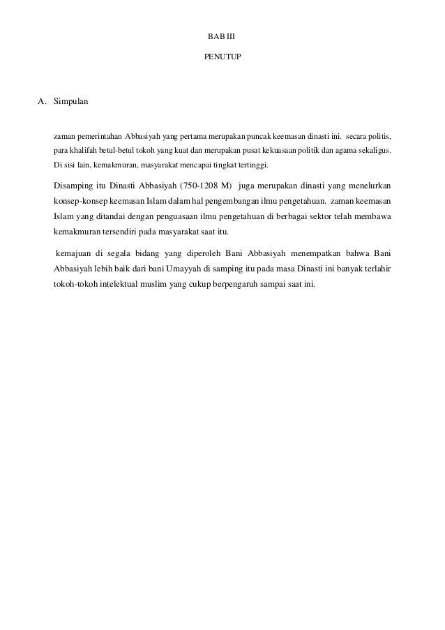 S P I Dinasti Abasiyyah