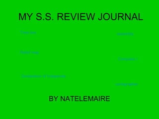 MY S.S. REVIEW JOURNAL BY NATELEMAIRE Time line Relief map Declaration of Independence assembly Compass rose cartographer 