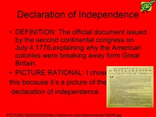 despotism the declaration of independence definition