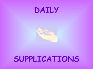 SUPPLICATIONS DAILY 