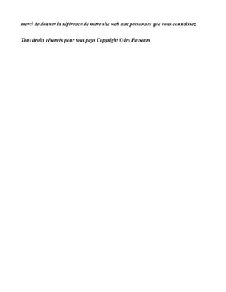 merci de donner la référence de notre site web aux personnes que vous connaissez.


Tous droits réservés pour tous pays Copyright © les Passeurs
 