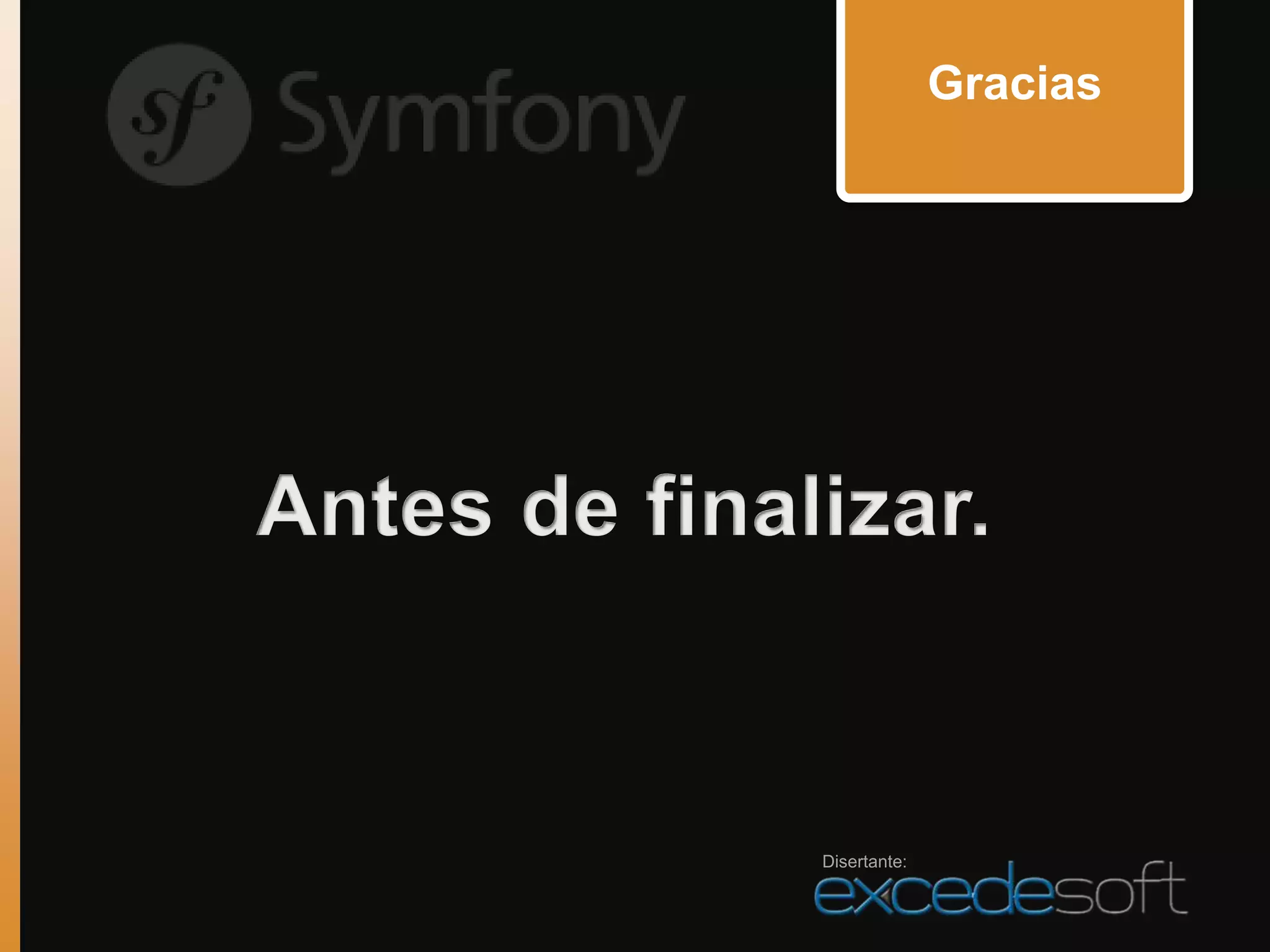 Gracias




Disertante:
 