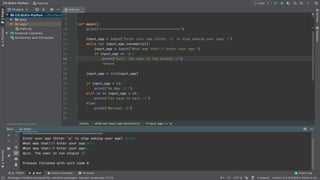 Python Programming - Control Flow | PPT