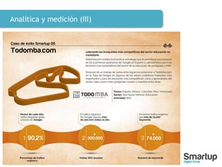 Analítica y medición (III)
 