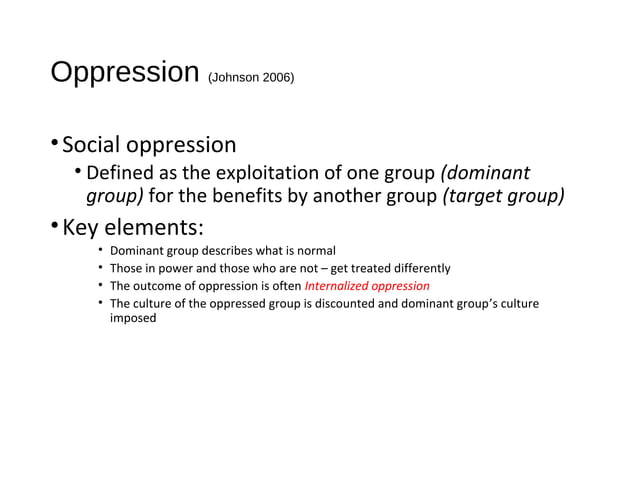 S0 232 lecture 1 understanding privilege & oppression-2 | PPT