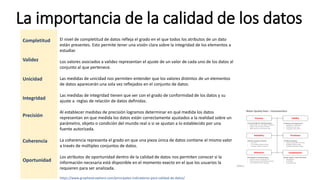 Calidad de datos. Preparación y limpieza de los datos | PDF