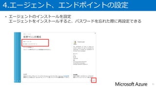 1.ギャラリーから 4 ステップで作成可能
• 管理ポータルのギャラリーから仮想マシンの作成を選択し、
あとは簡単なウィザードに従うだけで作成可能
• はじめにOSイメージを選択
31
 