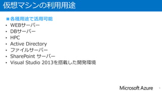 仮想マシンの特徴
6
 