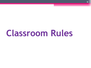 Classroom Rules 