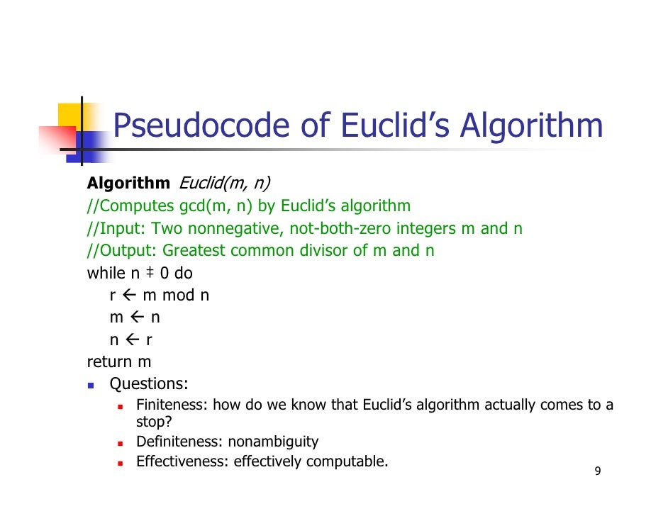 Algorithm Chapter 1 Algorithm Chapter 1