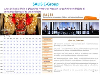 SALIS E-Group
SALIS uses its e-mail, e-group and website as medium to communicate/posts all
the announcements to the membe...