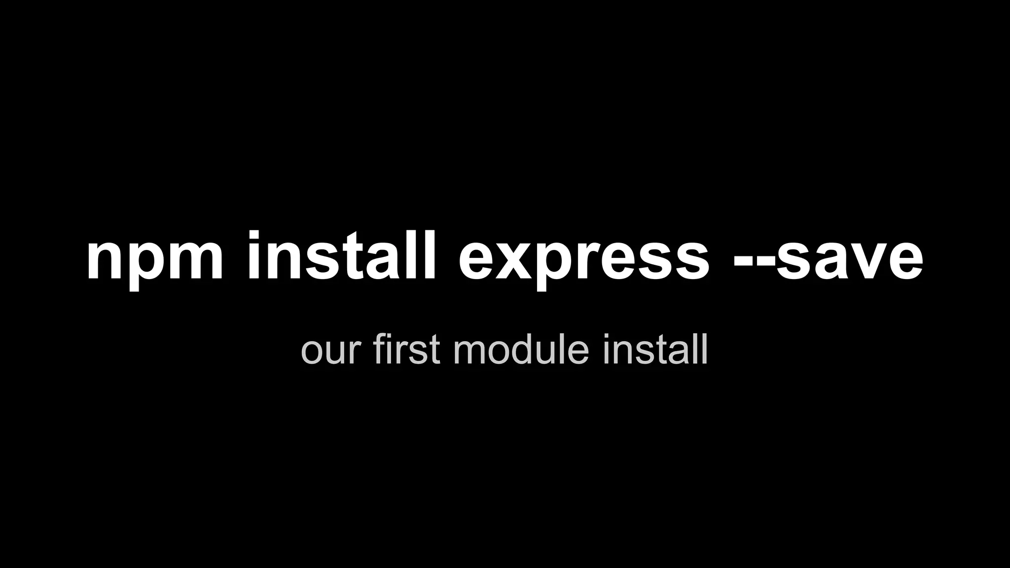 Express 
web application framework for node 
 