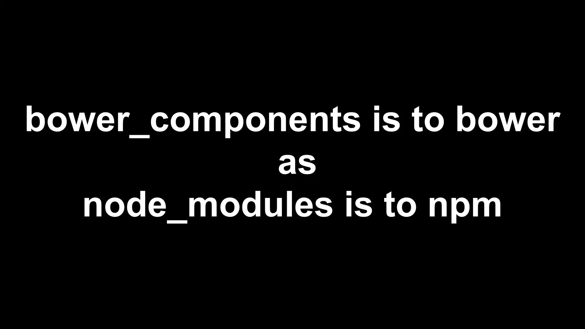 resembles npm syntax 
 