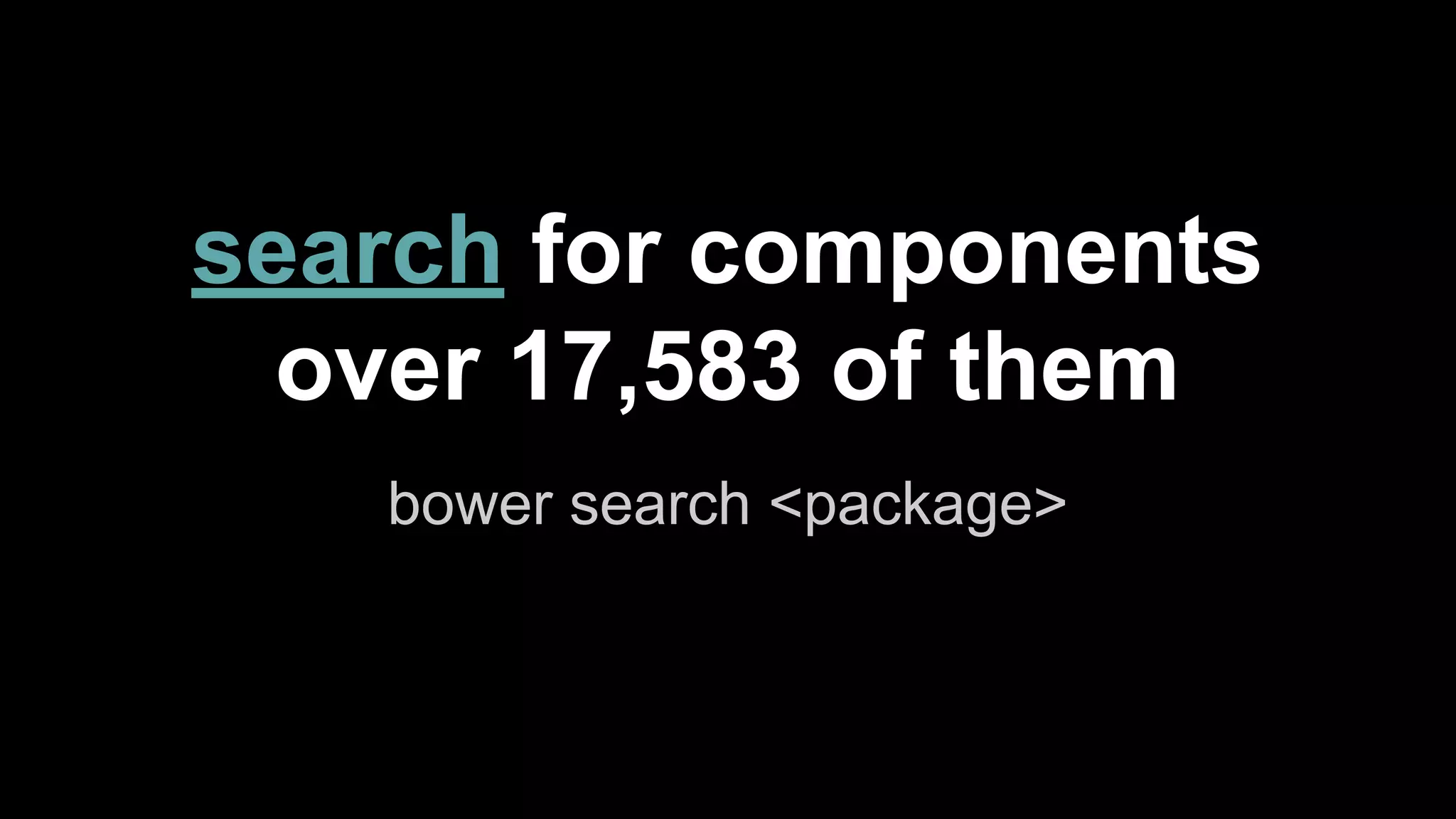 bower init 
generates bower.json 
 