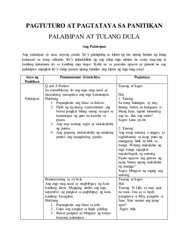 mga palaisipan halimbawa Mga halimbawa ng mga salawikain nasa tao ang gawa, nasa diyos ang awa paliwanag: hindi sapat na tayo ay humingi ng awa sa diyos, kailangan din natin ang magsikap at gumawa upang matamo ang minimithing biyaya pag kahaba-haba man ng prusisyon, sa simbahan din ang tuloy. mga palaisipan halimbawa Mga halimbawa ng mga salawikain nasa tao ang gawa, nasa diyos ang awa paliwanag: hindi sapat na tayo ay humingi ng awa sa diyos, kailangan din natin ang magsikap at gumawa upang matamo ang minimithing biyaya pag kahaba-haba man ng prusisyon, sa simbahan din ang tuloy.