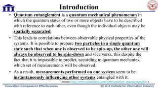 Quantum Entanglement - Cryptography and Communication | PDF