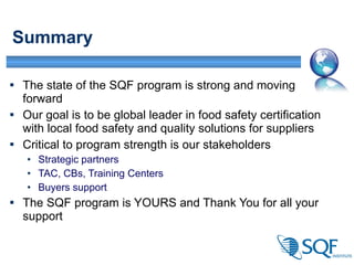 SQF Program Update | PPT