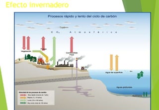 Efecto invernadero
M. Cs Irma Mostacero Castillo
 