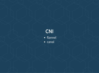 CNI
flannel
canal
 