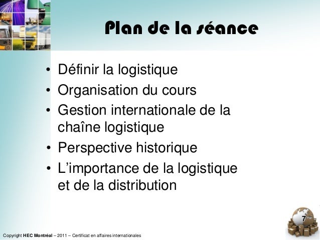 Cours Logistique Internationale Gratuit