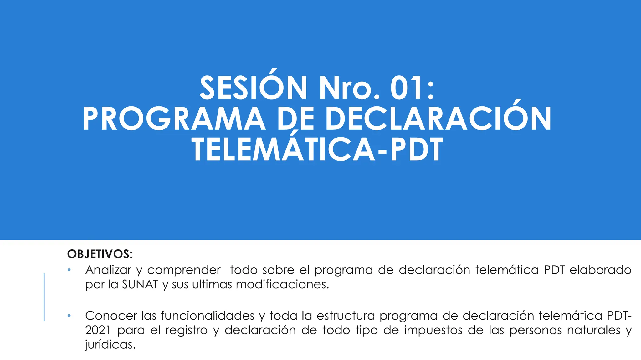 PDT- Programa de Declaración Telemática - Información Operativa | PDF