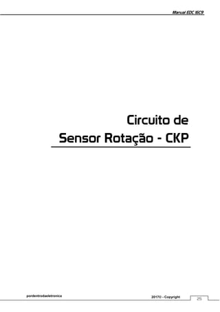 Manual EDC 16C9
25
pordentrodaeletronica 2017© - Copyright
Circuito de
Sensor Rotação - CKP
 