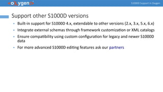 Comprehensive S1000D Support and Authoring in Oxygen XML Editor | PDF