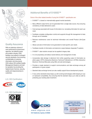 S1000 d support services from cdg | PDF