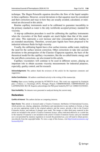 Capillary Viscometry Techniques for Accurate Newtonian Liquid Viscosity ...