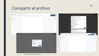 Compartir el archivo
Universidad San Martín de Porres 3
 