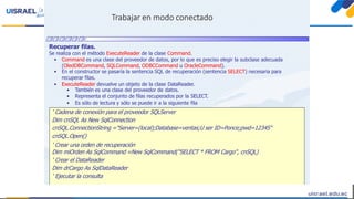 Oraclecommand 11-Unidad 2: Aplicaciones Windows Forms-2.3 Ado-net | PPTX