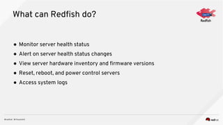 Automated Out-of-Band management with Ansible and Redfish | PDF