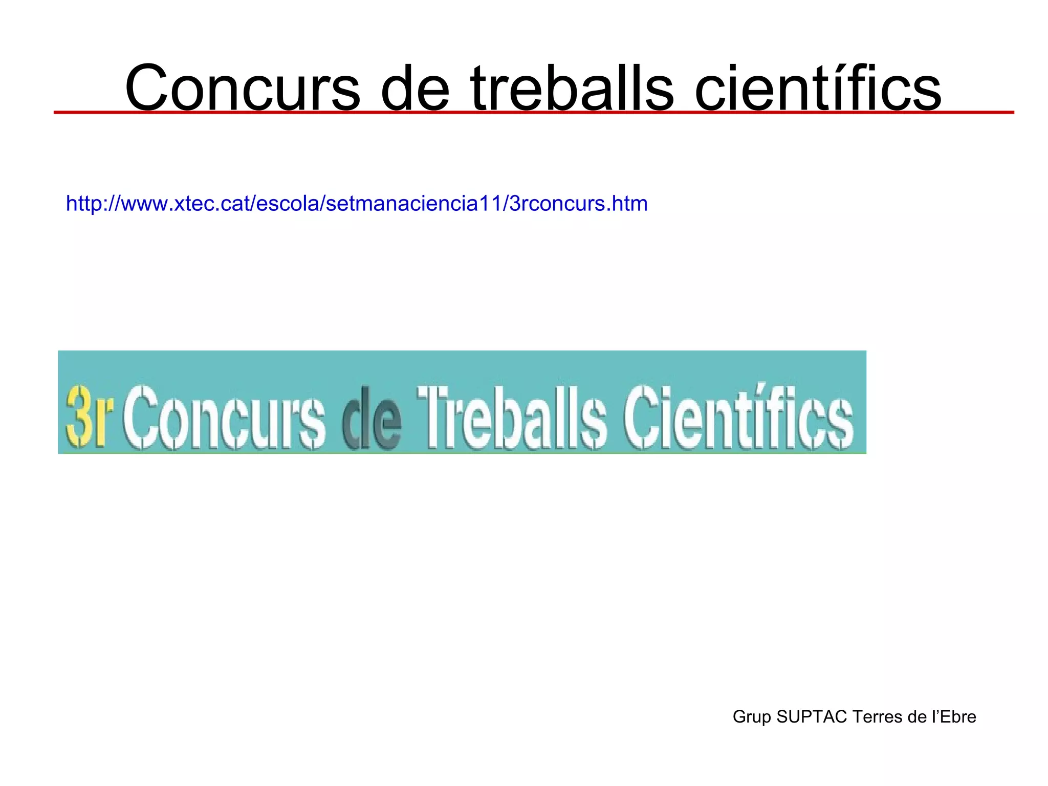 Cal tenir present que els inscrits són a petició de les direccions del centre. Així doncs, és necessari que la informació tractada arribi al mateix centre. http://blocs.xtec.cat/stacterraalta/calendari/ Grup SUPTAC Terres de l’Ebre 