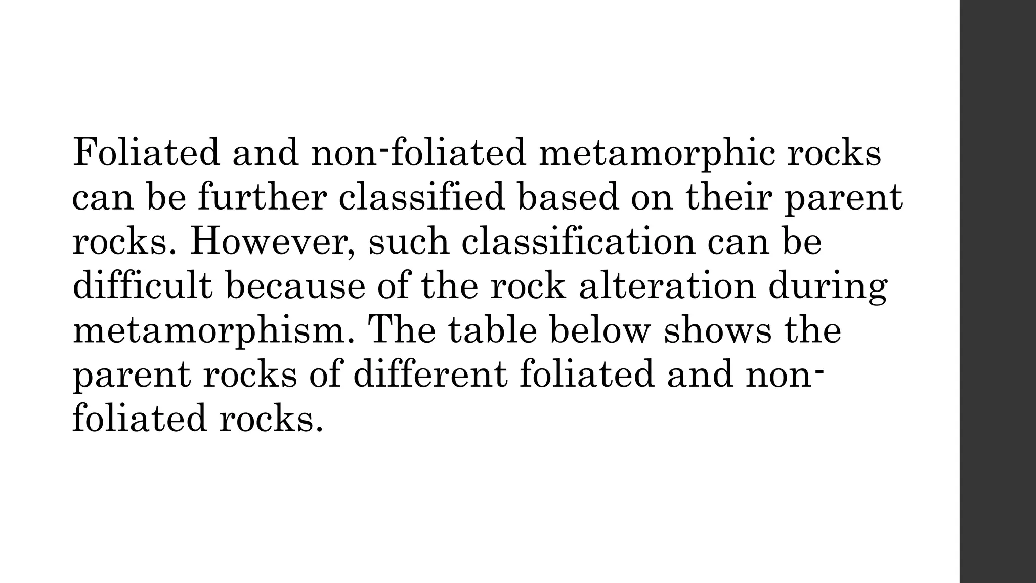 CLASSIFICATION OF ROCKS | PPTX