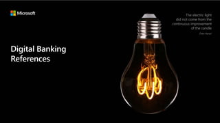 Microsoft - 7
The electric light
did not come from the
continuous improvement
of the candle
Oren Harari
 