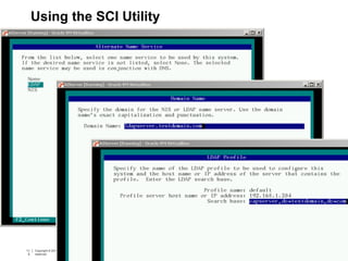 11
5
Copyright © 2012, Oracle and/or its affiliates. All rights
reserved.
Insert Information Protection Policy Classification from Slide 711
5
Copyright © 2012, Oracle and/or its affiliates. All rights
reserved.
Insert Information Protection Policy Classification from Slide 7
Using the SCI Utility
 