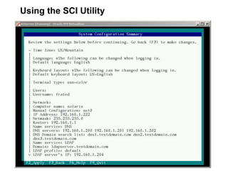 12
1
Copyright © 2012, Oracle and/or its affiliates. All rights
reserved.
Insert Information Protection Policy Classification from Slide 712
1
Copyright © 2012, Oracle and/or its affiliates. All rights
reserved.
Insert Information Protection Policy Classification from Slide 7
Using the SCI Utility
 
