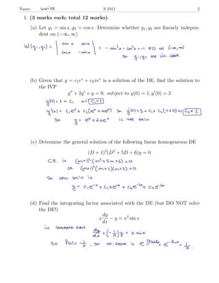 S11 ode  midterm_white_solution