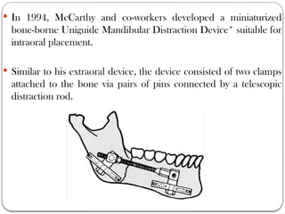 distraction osteogenesis in orthodontics | PPTX