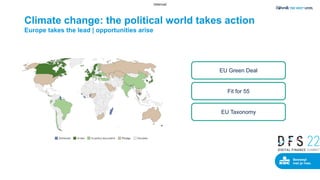 Internal
Climate change: the political world takes action
Europe takes the lead | opportunities arise
EU Green Deal
Fit fo...