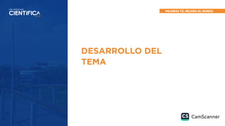 DESARROLLO DEL
TEMA
 