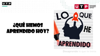 Datos/Observaciones
¿Qué hemos
aprendido hoy?
 