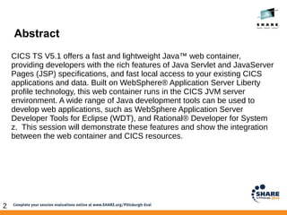 SHARE 2014, Pittsburgh CICS and Liberty applications | ODP