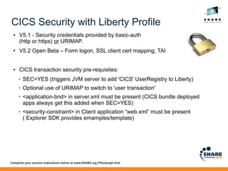 SHARE 2014, Pittsburgh CICS and Liberty applications | ODP