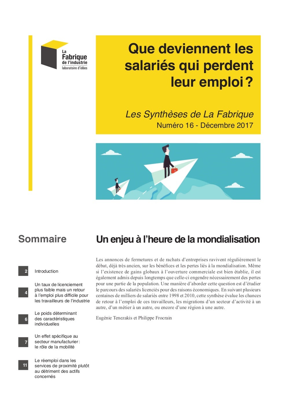 Que deviennent les salariés qui perdent leur emploi ?